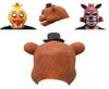 Взрослая латексная маска на голову Five Nights At Freddy's в стиле Фредди Чики Бонни Фокси