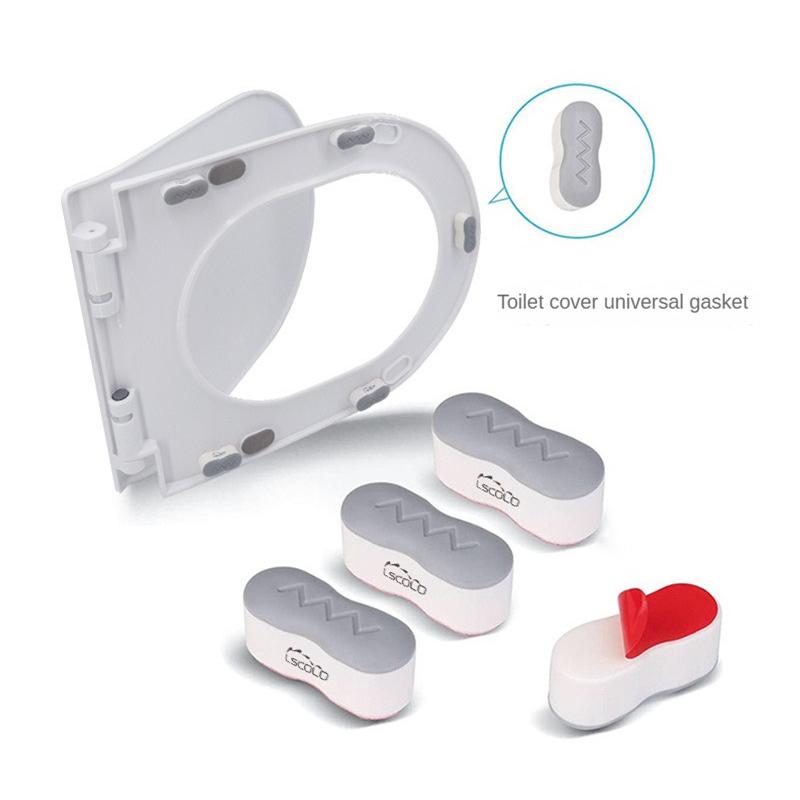 4/8/12pcs Toilet Cover Cushion Gasket Heightening Accessories Toilet Cushion Seat Cushion Arc Standard Version Bathroom Tools