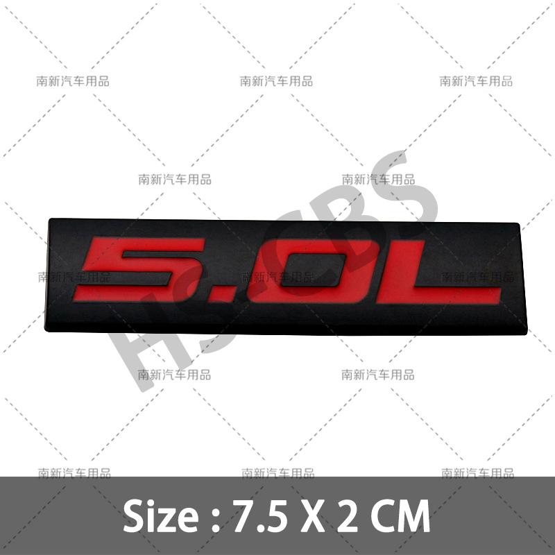 fsbn3 3D Metal 4.0L 4.6L 4.7L 5.0L 5.3L 5.7L Car Rear Trunk Emblem Badge For Jepp Dodge Volvo Ford Cadillac Chevrolet Honda Toyota
