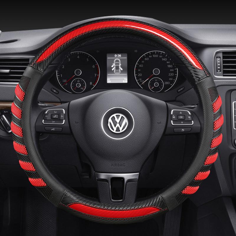 Car Steering Wheel Cover Protector Car Interior Suitable for Vw Bora Golf 4 Golf 5 Golf 6 Beetle Touran B5 Steering-wheel