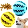 Natural Rubber Pet Dog Toys Dog Chew Toys Tooth Cleaning Treat Ball Extra-tough Interactive Elasticity Ball Pet Products