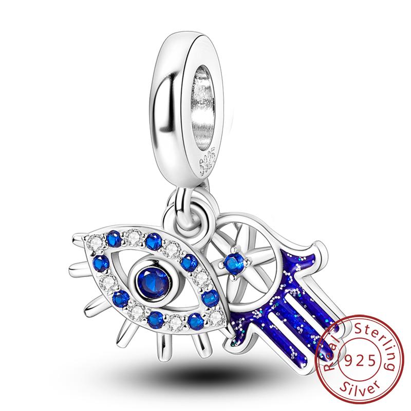 Медные Шармы Бусины Глаз Дьявола Крест Ангел Шармы Подходят для Оригинальных Браслетов-Шармов Подвески Изысканное Изготовление Ювелирных Изделий Своими Руками Для Женщин