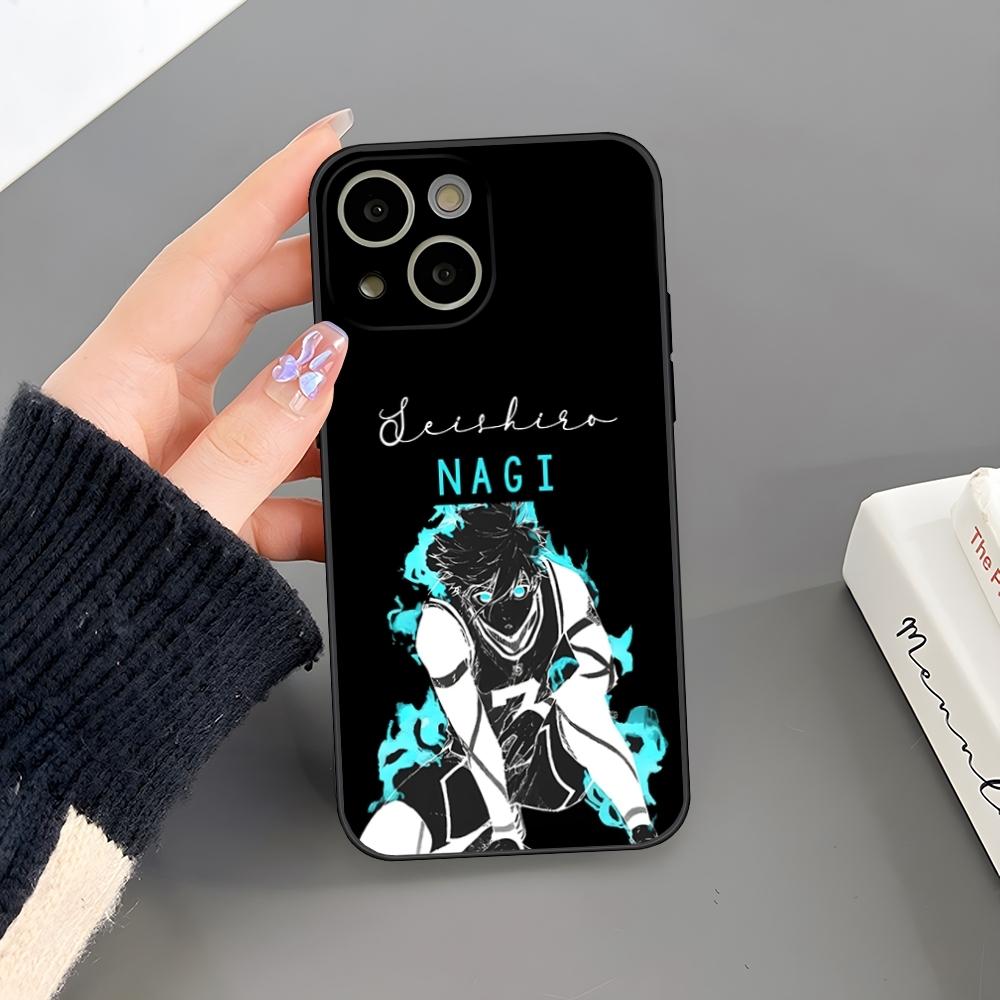 Чехол для телефона Аниме Blue Lock Для Iphone 16 Plus 15 14 Pro Max 13 Mini 11 12 Xr X Xs 6 7 8 SE Plus Задняя крышка