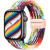 Плетеный ремешок для Apple Watch 10 ремешок 46 мм 45 мм 49 мм 42 мм 40 мм с пряжкой Браслет iWatch Series se 7 3 6 8 9 Ultra 2 Магнитный ремешок