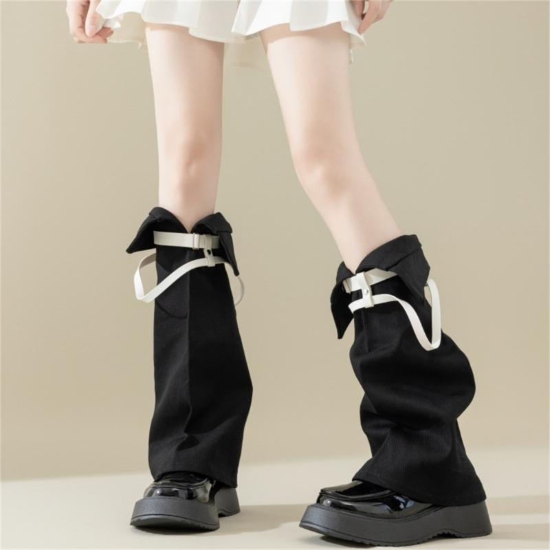 Subculture Leg Warmers for Women Girls Y2K Leg Warmer Sweet Cool Long Socks Gothic Harajuku Leg Cover Knee High Socks