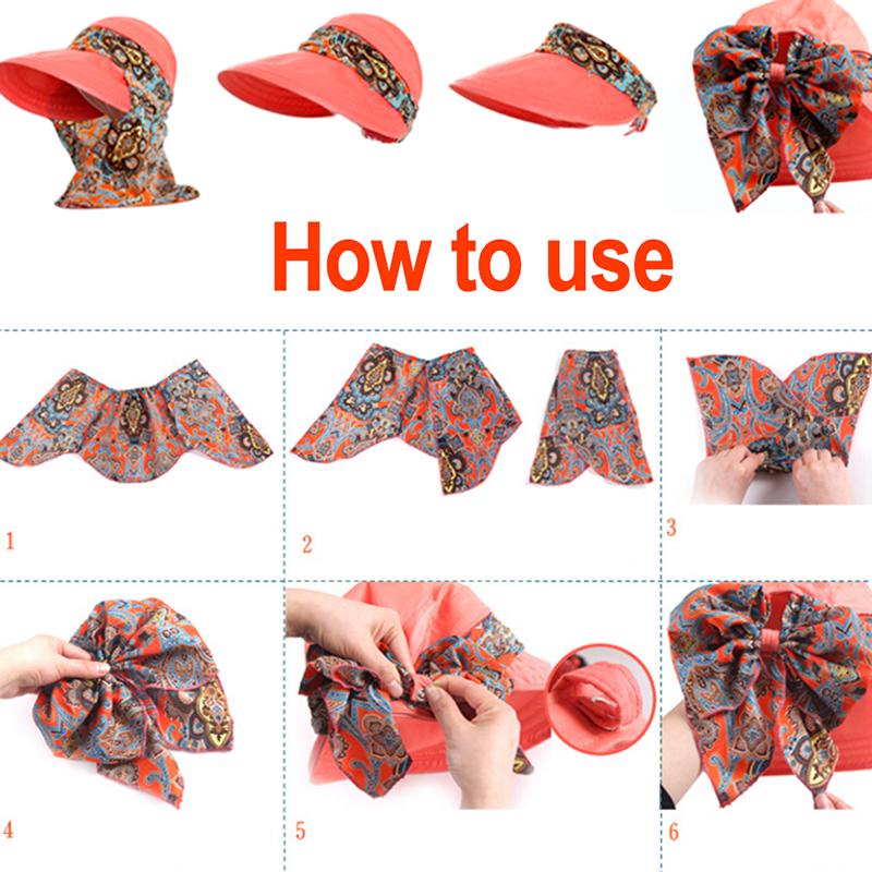 Женская складная солнцезащитная шляпа с защитой от ультрафиолета, летняя шляпа с широкими полями и широкими полями