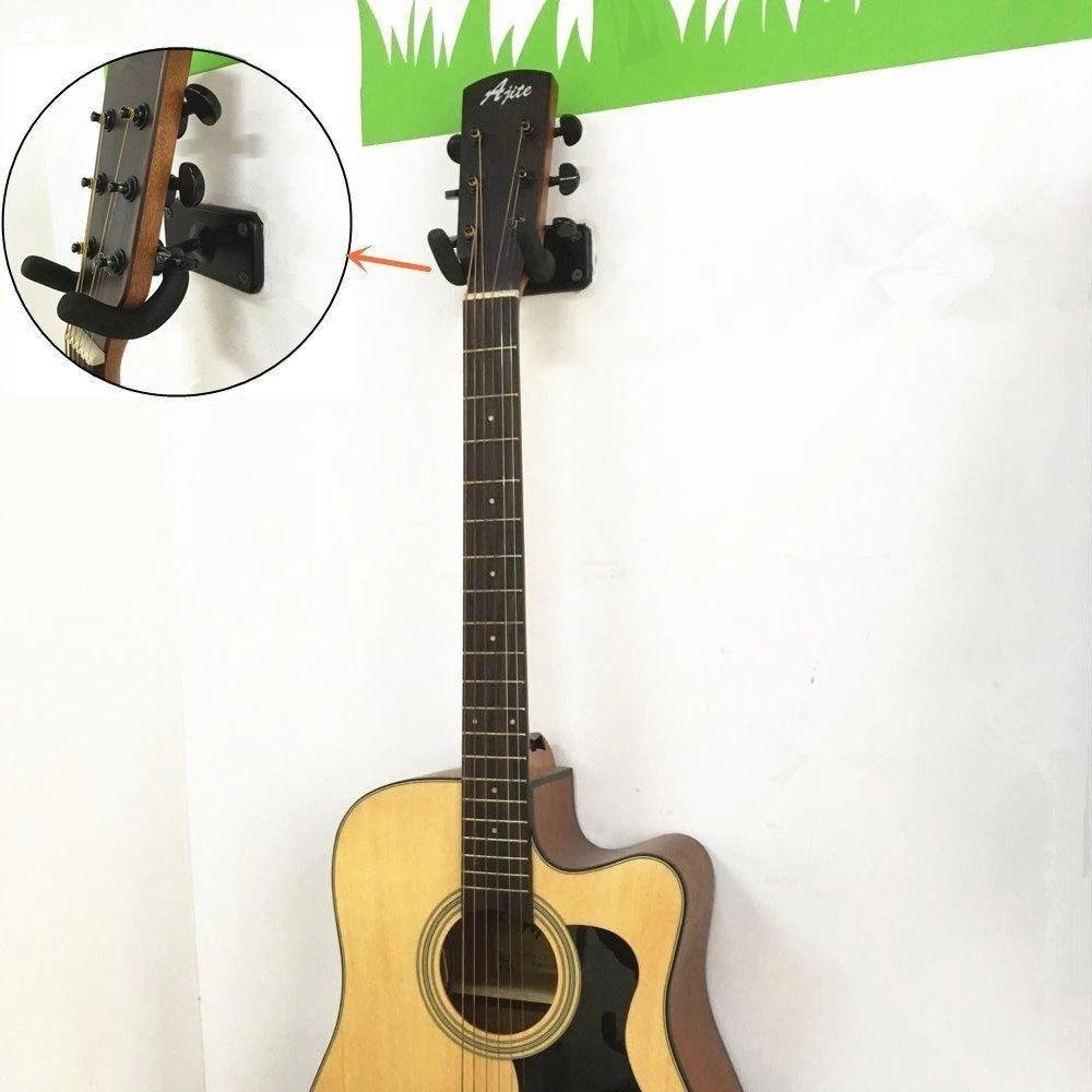 Металлический крючок для гитары, настенное крепление, нескользящий держатель, подставка для гитары, укулеле, скрипки, бас-гитары, аксессуары для инструментов
