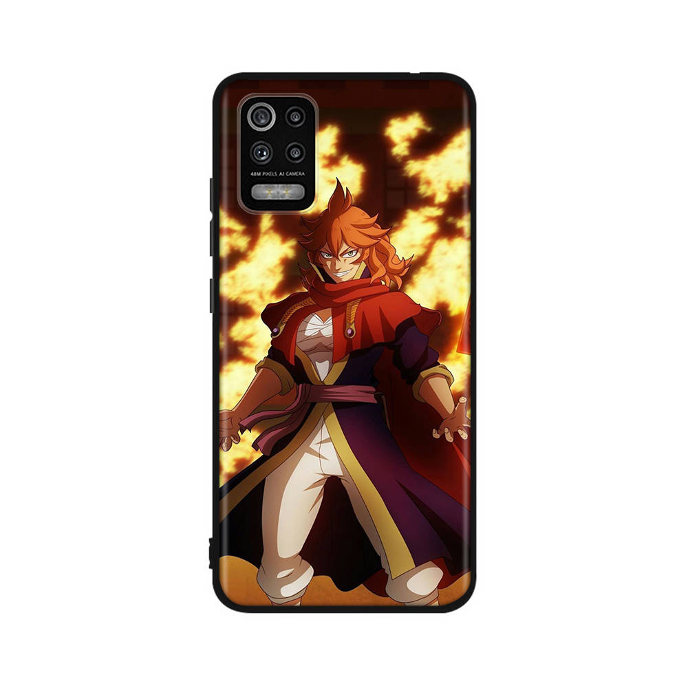 Чехол DT51 Black Clover Anime для Xiaomi Poco X6 X4 M5 M6 F5 F6 C65 C55 C50 C51 C40 Redmi Note 7 8 14C A3X 13C 12C 11 10A 9C Pro Black Sofe Cover