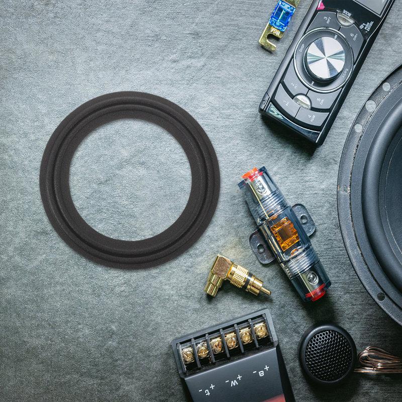 4Pcs 6.5 Inch Cloth Speaker Surround Kit Dual Ring Fabric Woofer Surround Replacement for Car Home Audio Ktv Mid Bass Driver