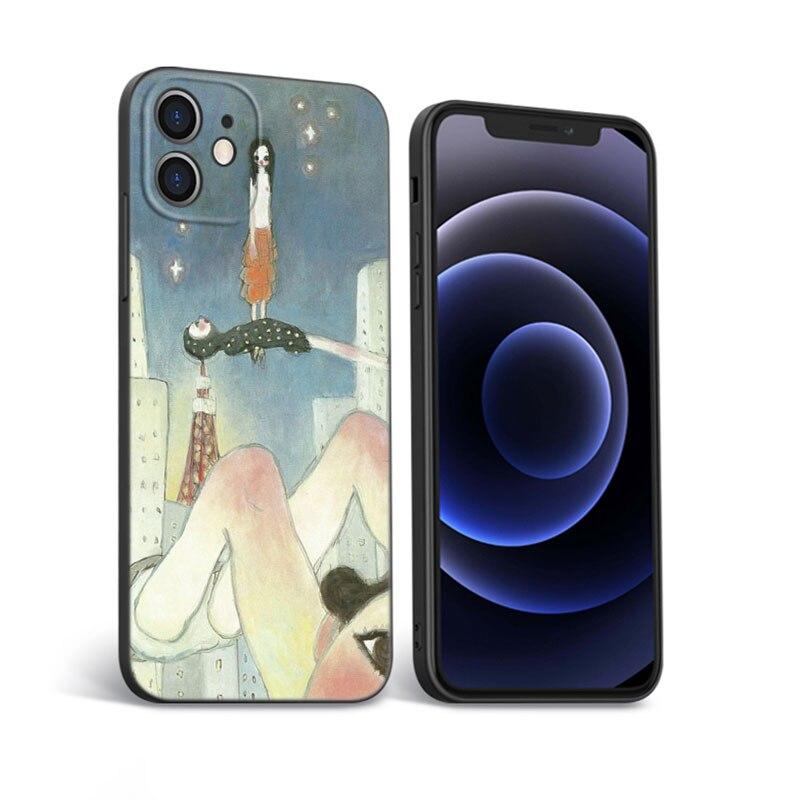 Чехол для телефона Aya takano для Apple iPhone 12 13 Mini 11 Pro Max XR X XS MAX 8 7 6S 6 Plus SE 5S 5 2020 Мягкий черный чехол из ТПУ