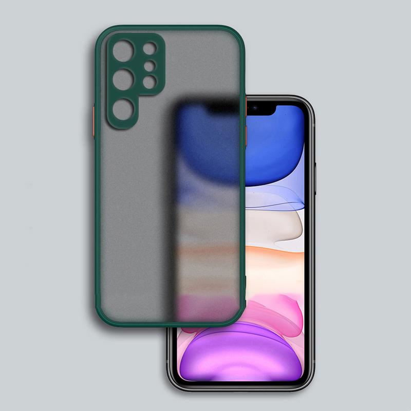 Противоударный матовый чехол для Samsung Galaxy S22 S21 Ultra S20 FE S10 Plus A73 A53 A33 A23 A13 A71 A51 A21S, чехол, бронированный бампер