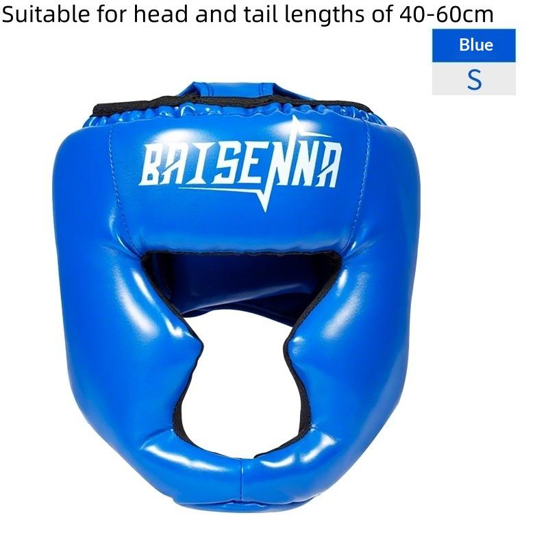 Boxing Helmet Leather Karate Muay Thai Sanda Training Adults Kids Head Guard Taekwondo Helmets Full-Covered Thickened Men Women