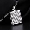 Women Men Silver Color Book Box Photo Locket Pendant Jewelry Without Chain For Friends Wholesal R6A5