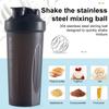600 мл бутылка для протеинового шейкера с шариком из нержавеющей стали, точные весы, портативная чашка для воды для смешивания воды для фитнеса, пластиковый миксер, бутылка-блендер, подарок на день рождения