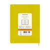 Moleskine Classic Fabric Collection Notebook, Hardcover, Horizontally Ruled, XL Size, Hay Yellow, QP090M6SILK