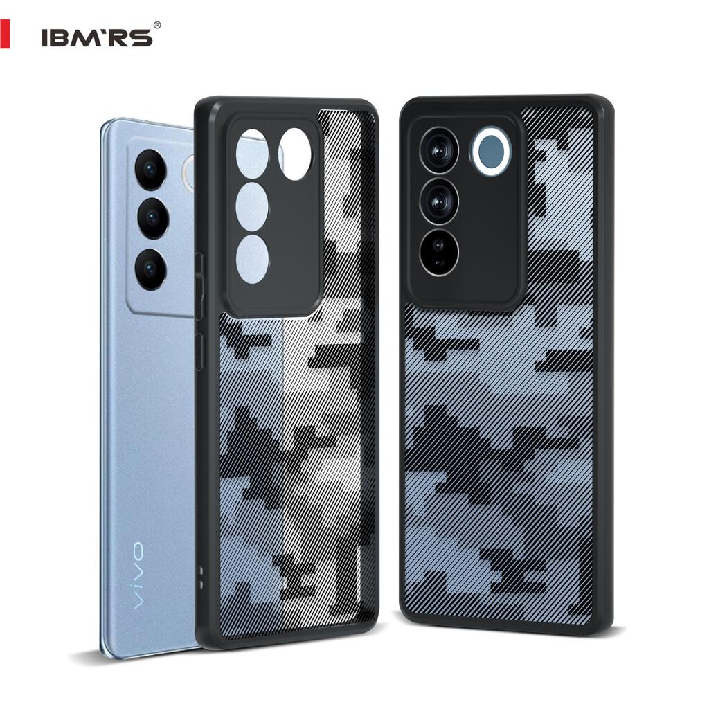 (Comes with wrist strap)for Vivo S16 Pro Case Phone Case,Soft TPU Hard Translucent Matte Back Slim Fit Shockproof Protective Case Cover - Camo Black