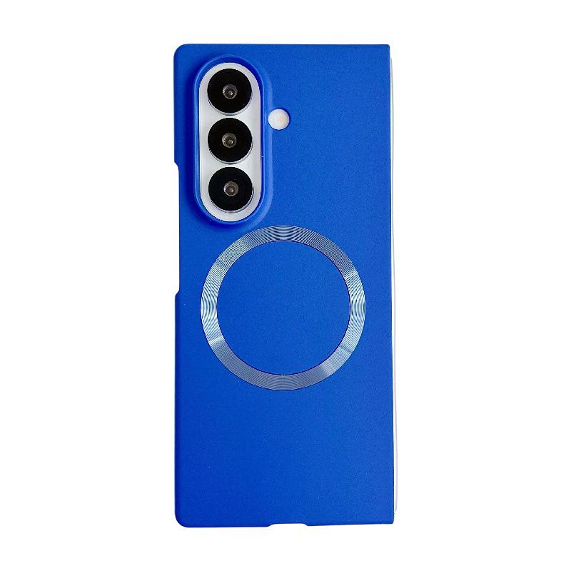 Чехол для Samsung Z Fold7: Переливающийся магнитный чехол-кольцо, ударопрочный, с защитной пленкой для экрана