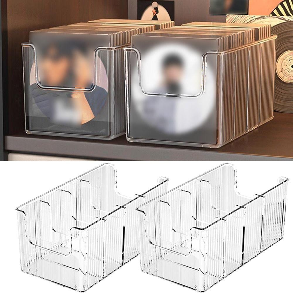 Съемный разделитель для виниловых пластинок, вместительные прозрачные коробки для DVD-дисков