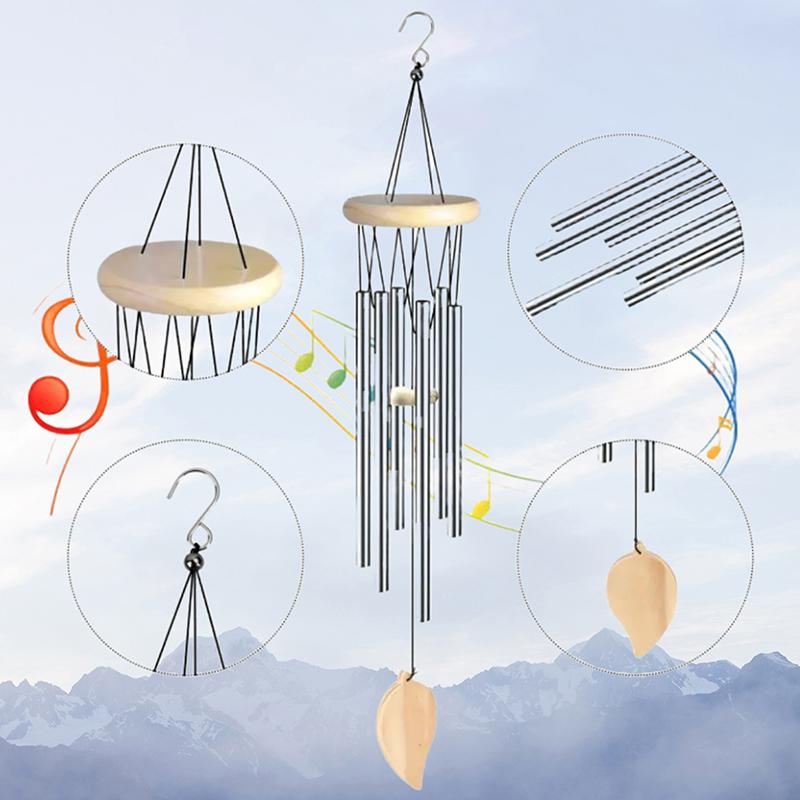 Auspicious Wind Chime,6Bell Pendant For Hanging,Used For Home Decoration.The Sound Is Clear And Elegant,Suitable For Both Indoor