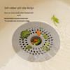 Round Silicone Anti-Clog Floor Drain Hair Filter for Bathroom and Kitchen Sink