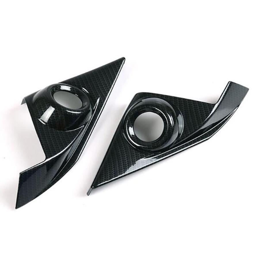 Накладка на внутреннюю переднюю дверную колонку под карбон для Honda Civic 10-го поколения 2016-2021