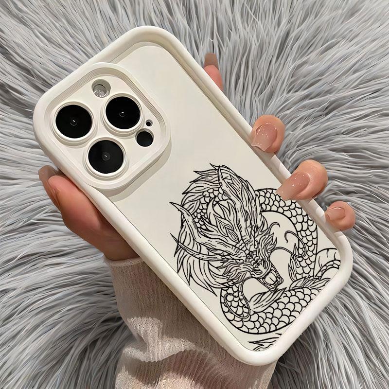 Чехол для Realme C51 C53 C55 C61 C63 C65 C67 C11 C17 C20 C25Y C12 C25S Полный комплект Ударопрочный Силиконовый Мягкий Чехол для Телефона с Рисунком Дракона