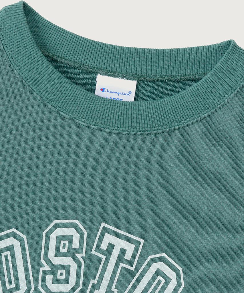 CHAMPION Boston Regular Fit Crew Neck Sweatshirt Dark Green