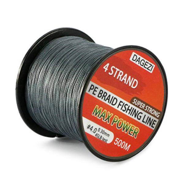 10-90 фунтов 4-прядная плетеная леска Суперпрочная мультифиламентная плетеная леска из 100% полиэтилена