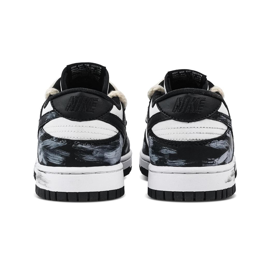 Nike Dunk Spirit Rich Zone, Heart Box Abrasion Resistant Low top Skateboard Shoes Unisex Black White DD1391-100(Team773--)