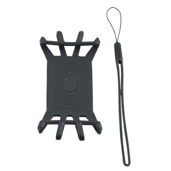 Bicycle Phone Holder Silicone Band for Garmin Computer Interface Adjustable Anti-slip MTB Mountain Road Bike Scooter Mobile Cell Phone Mount