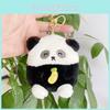 Soft Short Plush Panda Bear Keychain Cute Animal Key Holder Adorable Coin Purse For Kids