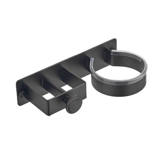 Настенный держатель для фена Yousheng, прочный, несущий нагрузку, простая установка, универсальный, минималистский стиль, металлическая подставка для фена, стойка для хранения