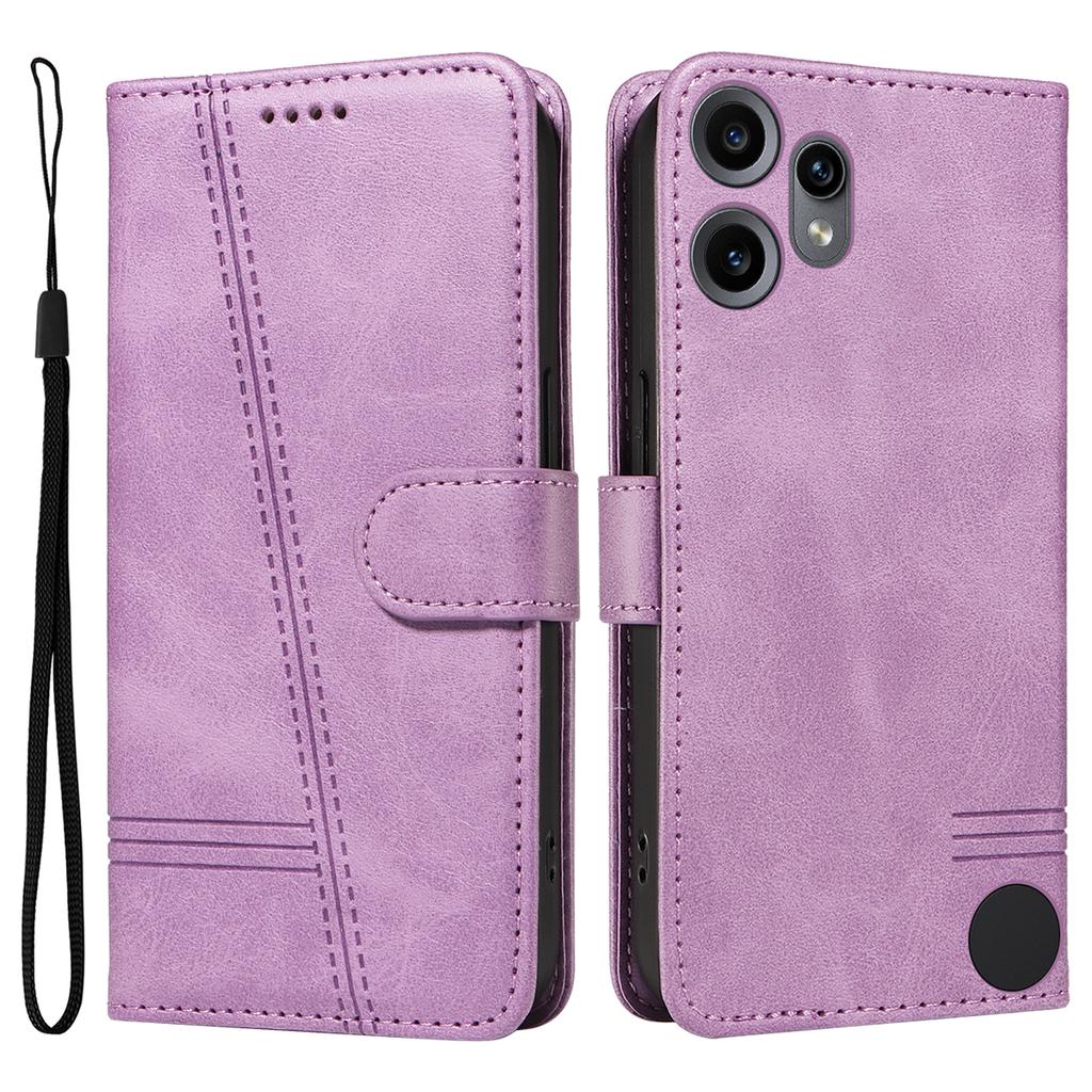 For Nothing CMF Phone 2 Pro Wallet Case T-Shape Lines Leather Phone Cover Stand