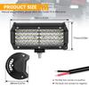 For Truck Driving Offroad Boat Car Tractor 4x4 SUV ATV 12V 24V 72W 144W Light Bar/Work Light Spotlight LED Light Bar