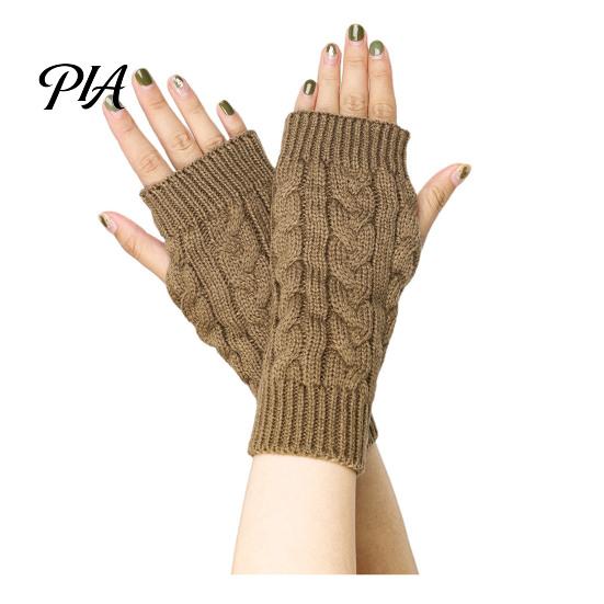 Elegant Winter Arm Warmers Women Ribbed Wrist Warmers, Stretchy Cable Knitted Fingerless Gloves, Versatile Covers for Driving Soft Warm Mitten,