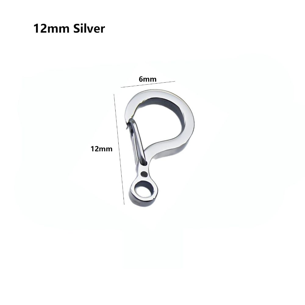 Titanium Alloy Outdoor EDC Tool Keyring 12/18/20/23mm Spring Connecting Buckle DIY Accessories