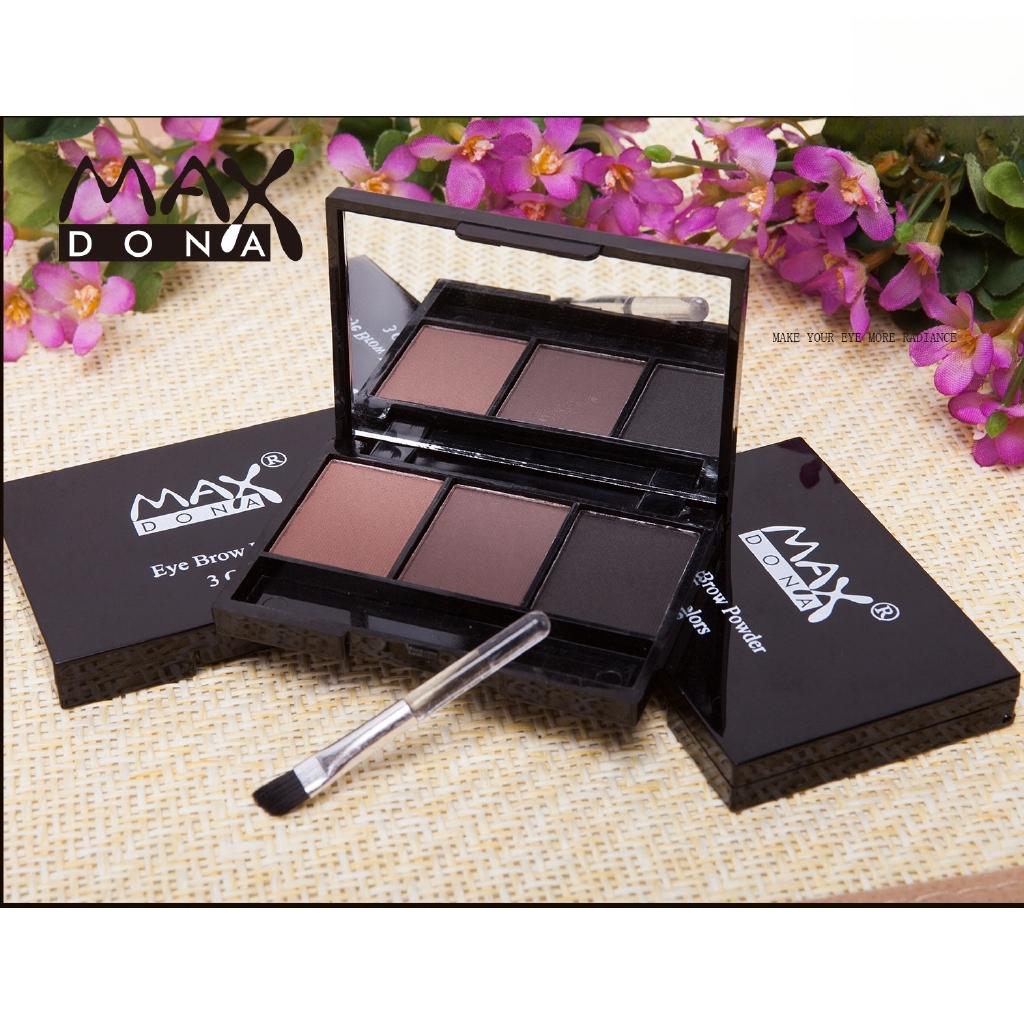 Трехцветная пудра для бровей, долговечная водостойкая неотбеливающая натуральная трехмерная многофункциональная подставка для теней для век, студенческая косметика