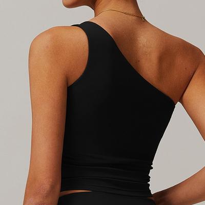 Новый спортивный топ для йоги с открытыми плечами, супермягкий нейлон, фитнес, для улицы