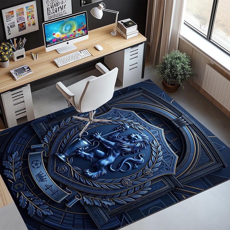 Chelsea Football Club Pattern Rug, Indoor/Outdoor Mat, for Picnic, Gameroom, Bedroom, Office, Living Room, Home Decor Carpet, Birthday Gift