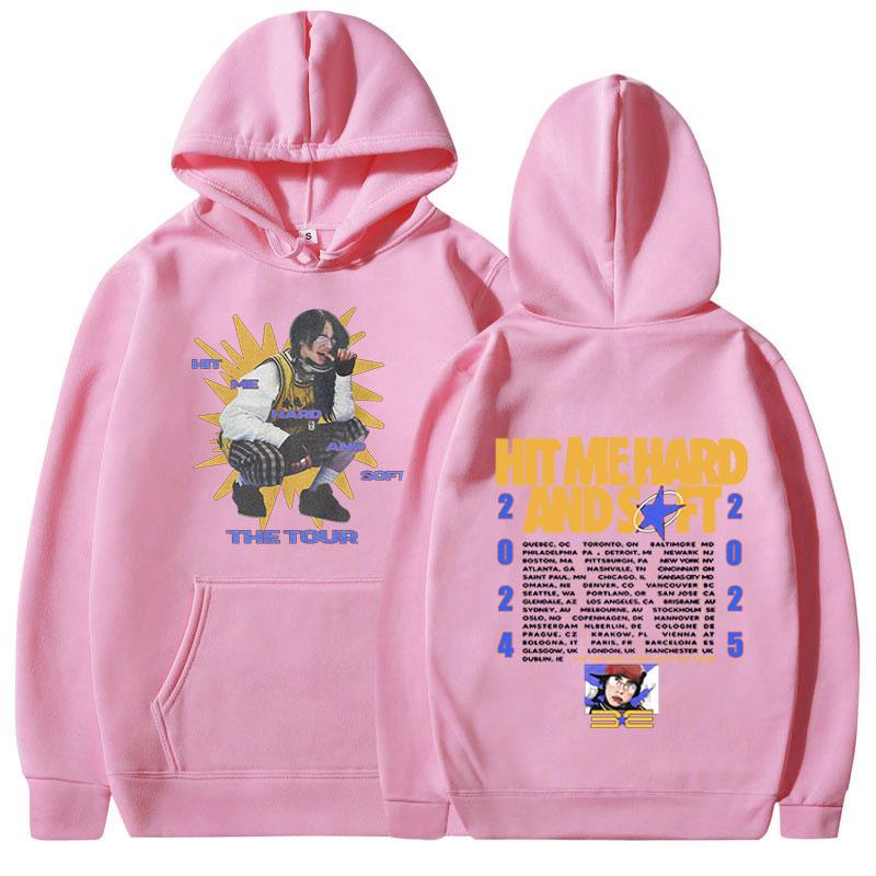 Hit Me Hard and Soft Tour 2024-2025 Худи Мужские Женские Мода Хип-Хоп Оверсайз Толстовка Повседневная С Длинным Рукавом Пуловер Подарок для Фанатов
