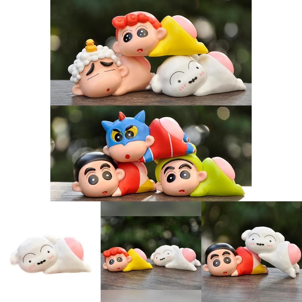 Crayon Shinchan Pvc Anime Figure Desk Ornament For Home Office Decor Special Characters Included