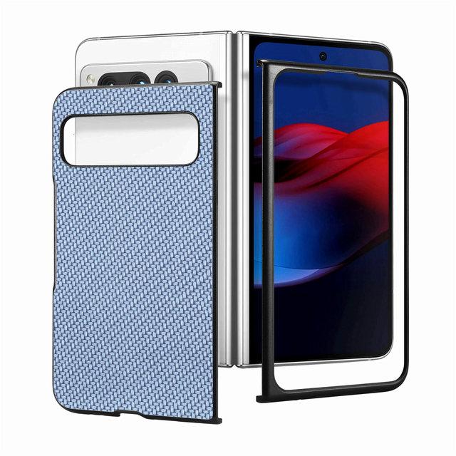 Тонкий чехол для мобильного телефона с защитой от пыли для Google Pixel Fold Pixelfold Складной чехол из углеродного волокна для Google Pixel Fold