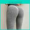 Женские леггинсы для йоги с высокой талией и эффектом пуш-ап, присборенные леггинсы, дышащие эластичные тренировочные леггинсы