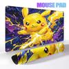 Japan Anime Mouse Pad PC Colorful Cool Lightning Pikachu Gamer Cabinet Mousepad P-pokemon Keyboard Rug Laptop Gaming Rubber Mats