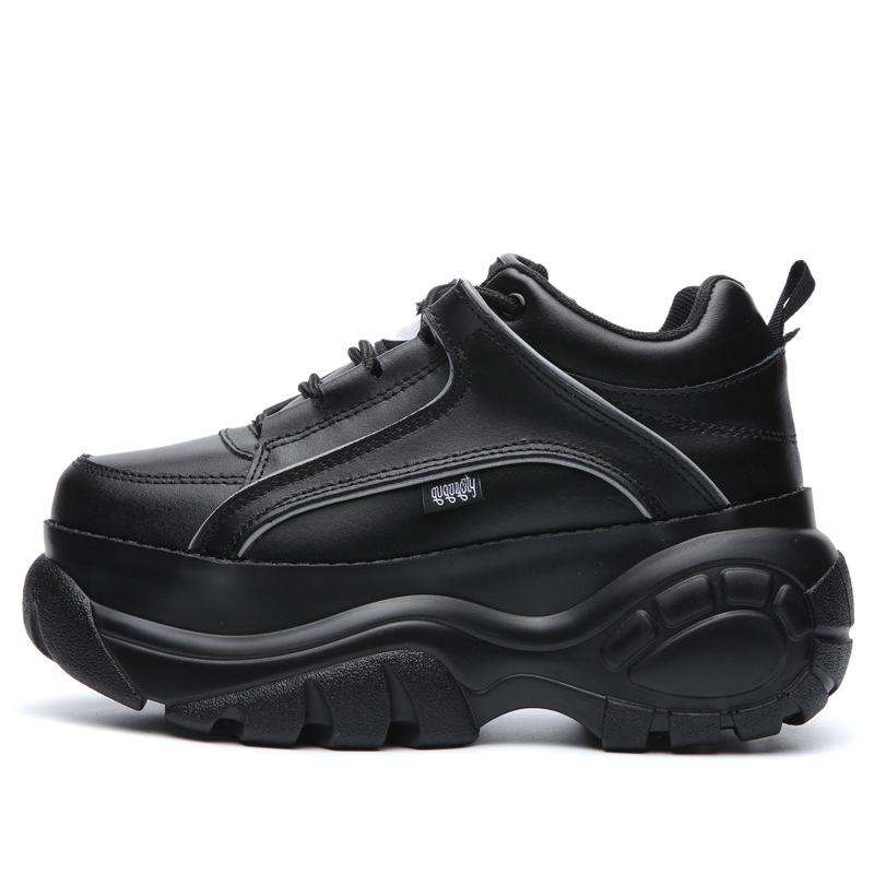 Fashion Thick-soled Sneakers Female Harajuku Retro Old Platform Shoes Casual Comfortable Breathable Increased White Shoes Femme Zapatos