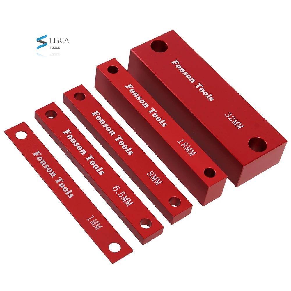 L-HT199 9Pc Metric Setup Blocks Height Gauge Set Precision Aluminum Setup Bars Router and Table Saws Woodworking Set up