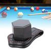Billiards Snooker Leather Belt Clip Hexagon Chalk Case Portable Leather Chalk Bag Chalk Clip for Billiards Game