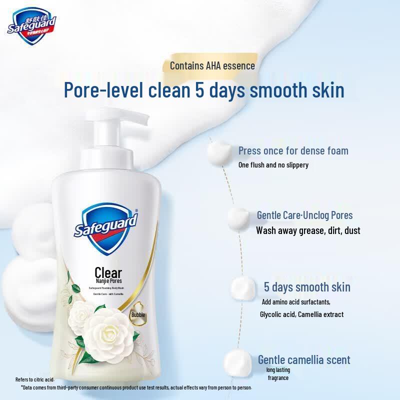 Safeguard Purifying Camellia Foam Body Wash (2x500g)