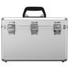 HAKUBA Hard Case Aluminum Case Box L 15L Large SLR Camera Storage with Shoulder Strap Silver AC-02 ALC-AC02-L