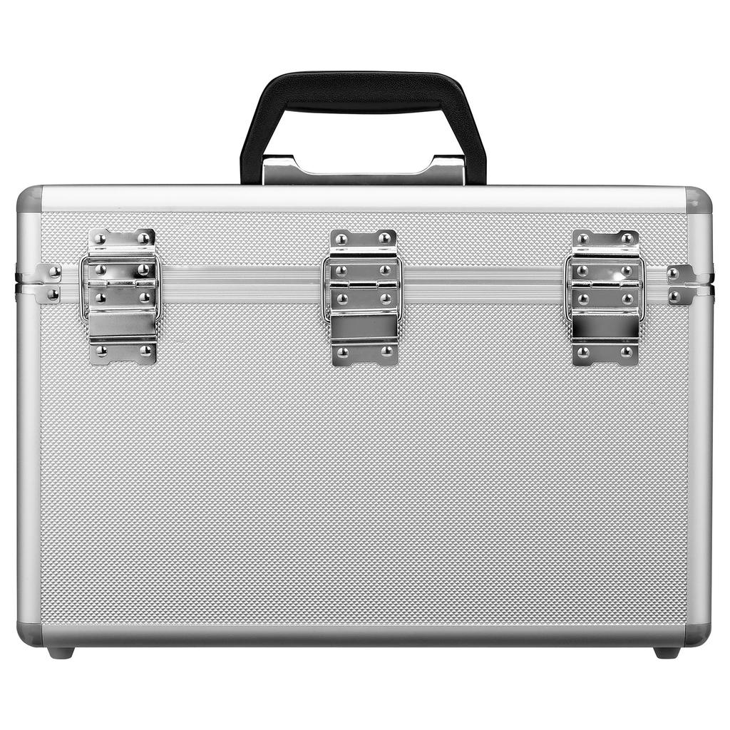 HAKUBA Hard Case Aluminum Case Box L 15L Large SLR Camera Storage with Shoulder Strap Silver AC-02 ALC-AC02-L